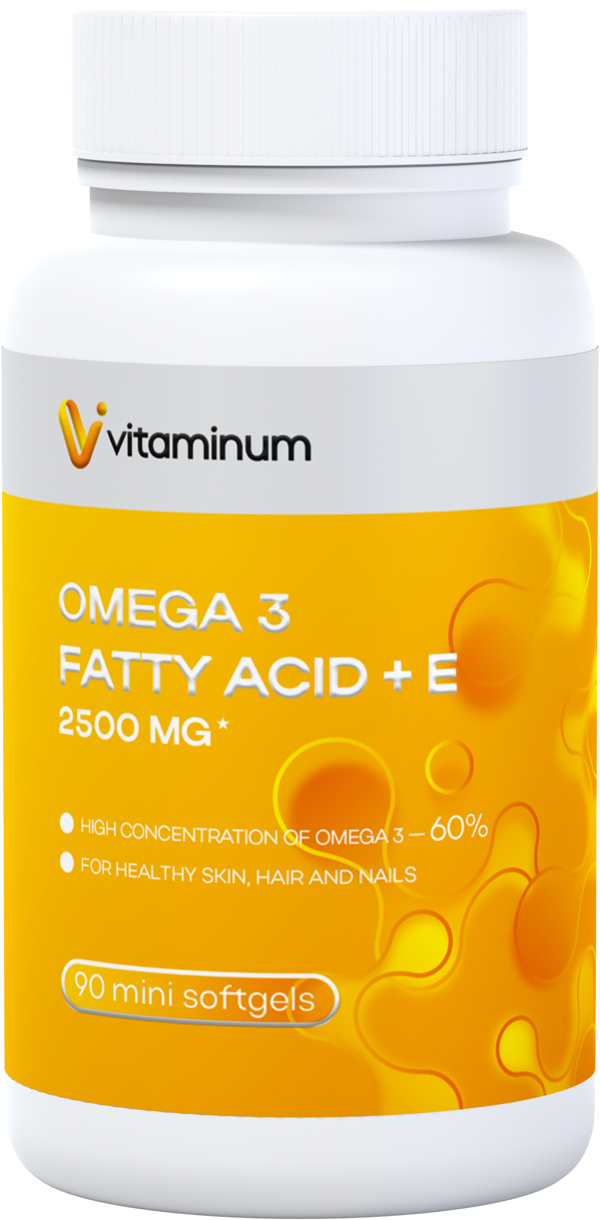  Vitaminum ОМЕГА 3 60% + витамин Е (2500 MG*) 90 капсул 700 мг   в Заринске